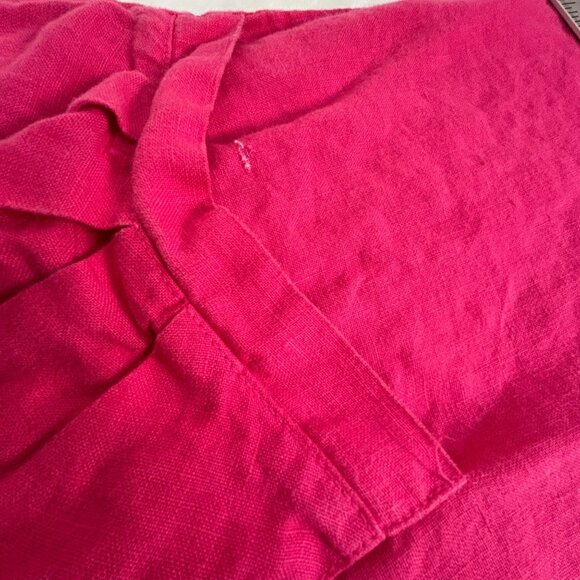 Mosaic USA Womens Fuchsia Linen Tunic Top with Pockets 3/4 Sleeve Loose Fit XL - Picture 8 of 8